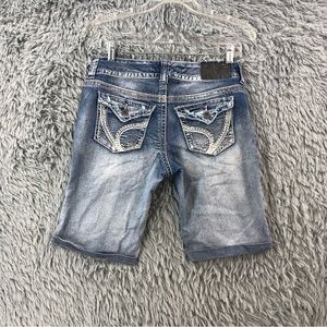 Ariya Jeans Shorts Womens Size 8 Denim Whiskered Distressed